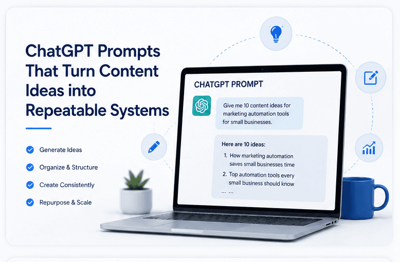 ChatGPT Prompts That Turn Content Ideas into Repeatable Systems